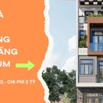 nhà mái bằng 4 tầng 1 tum