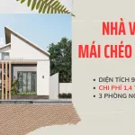nhà mái chéo 1 tầng