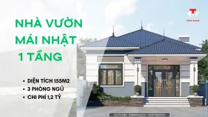 nhà vườn mái nhật 1 tầng