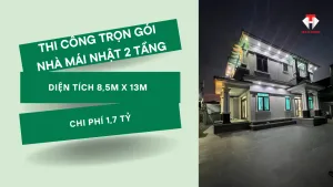 thi công trọn gói nhà mái nhật 2 tầng
