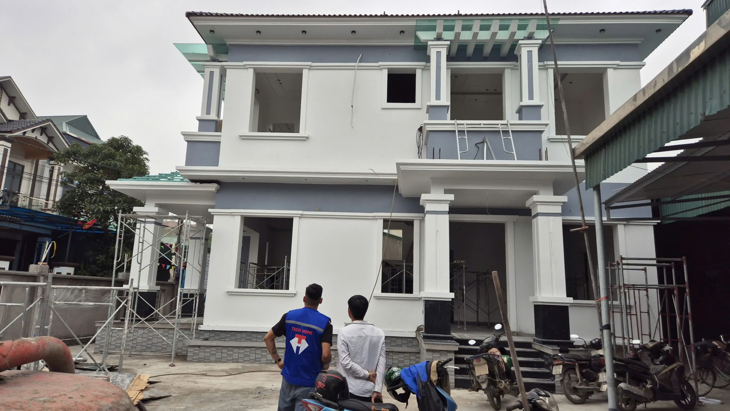 thi công trọn gói nhà mái Nhật 2 tầng