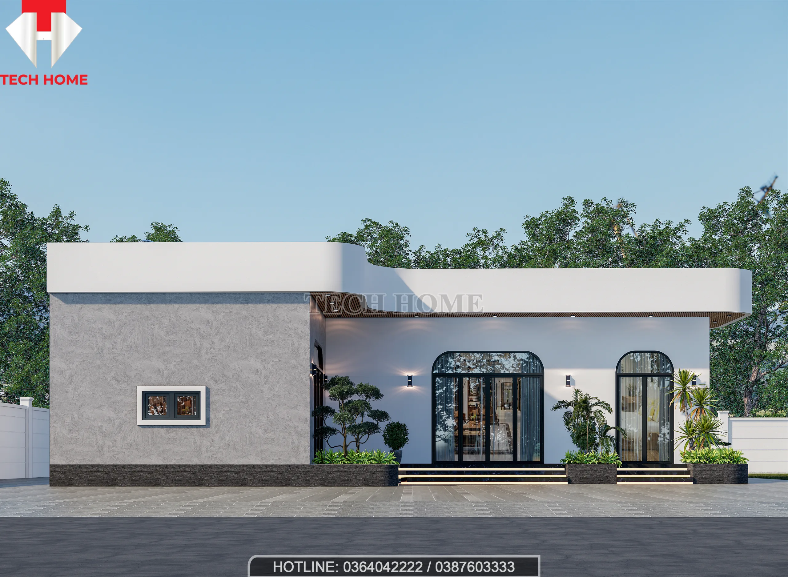 nhà cấp 4 mái bằng