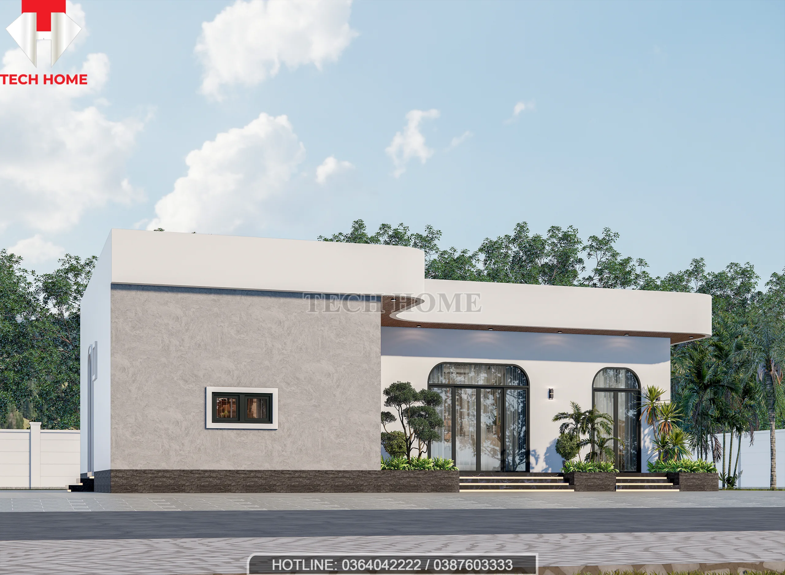 nhà cấp 4 mái bằng