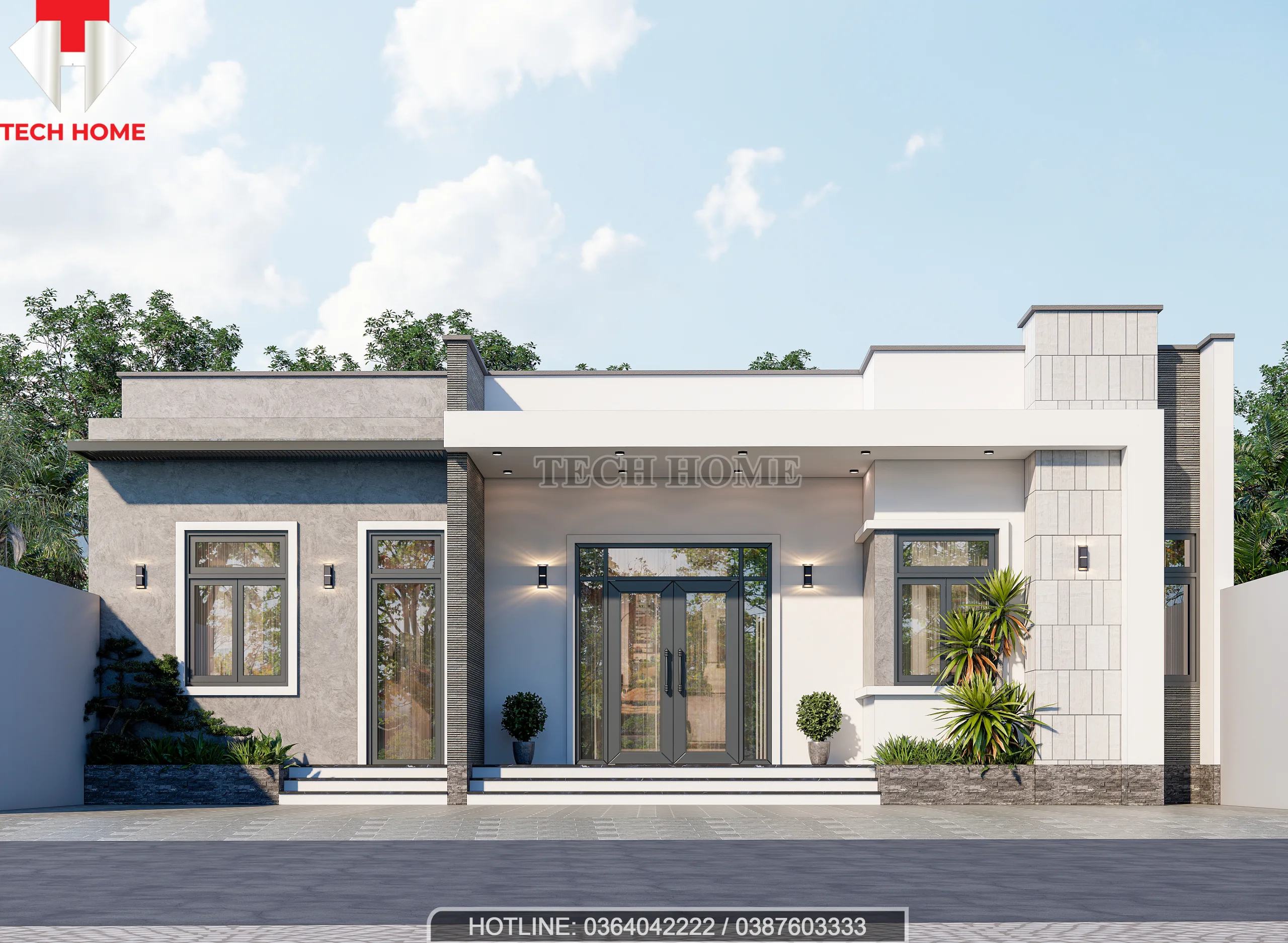 Nhà Cấp 4 Mái Bằng Hiện Đại