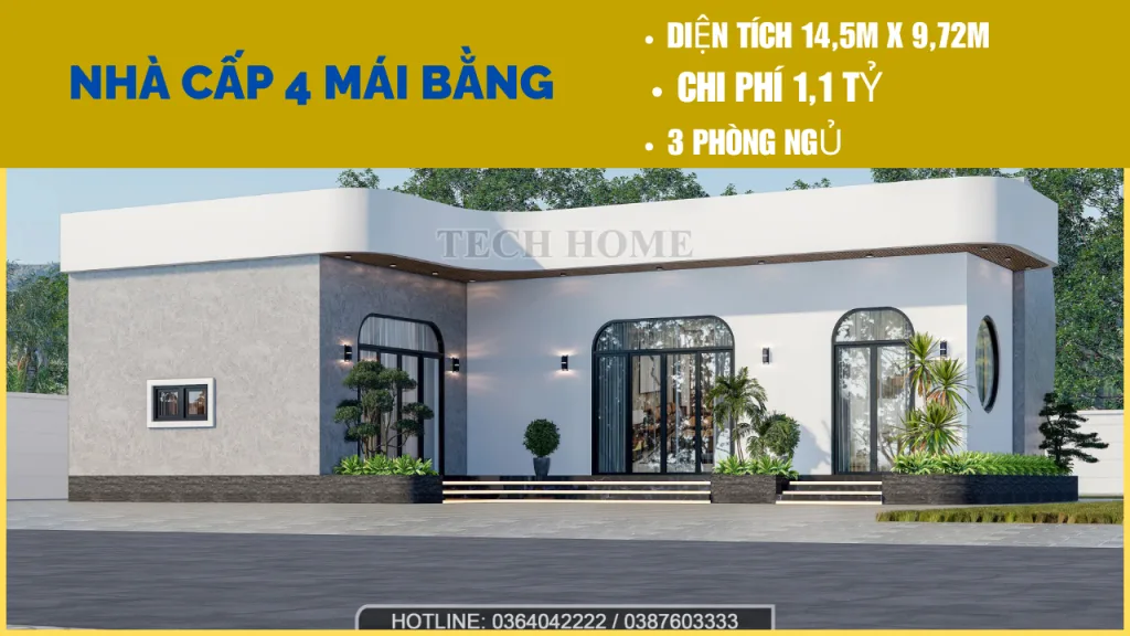 Nhà cấp 4 mái bằng