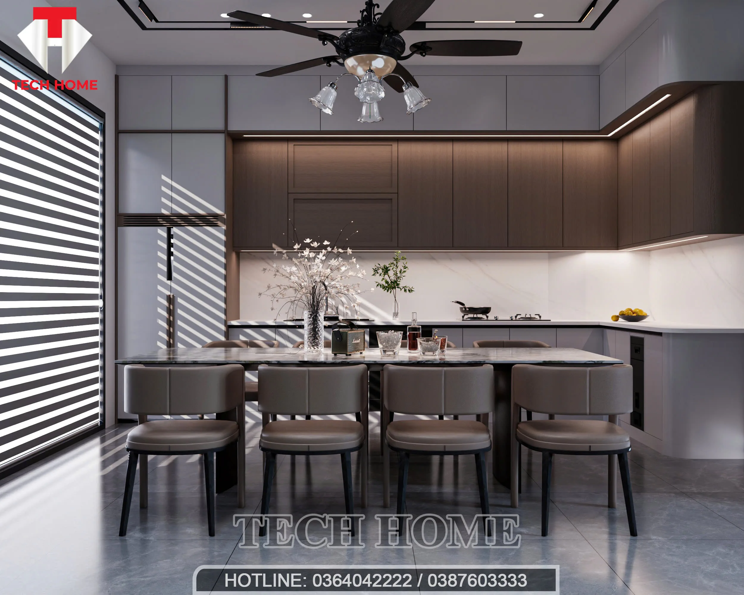 Nội Thất Nhà Ống 2 Tầng 1 Tum