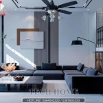 nội thất nhà ống 2 tầng 1 tum