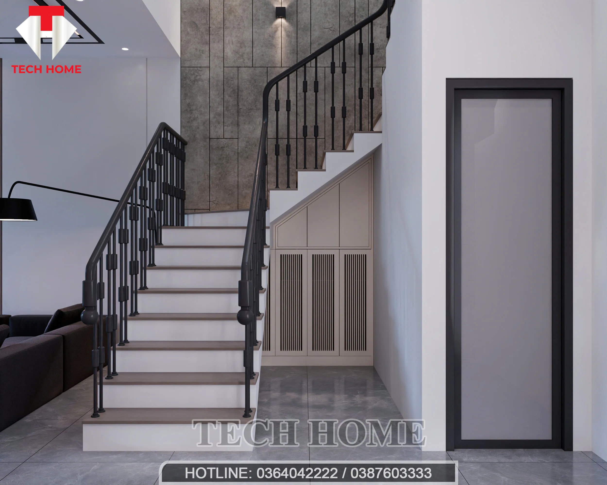 Nội Thất Nhà Ống 2 Tầng 1 Tum