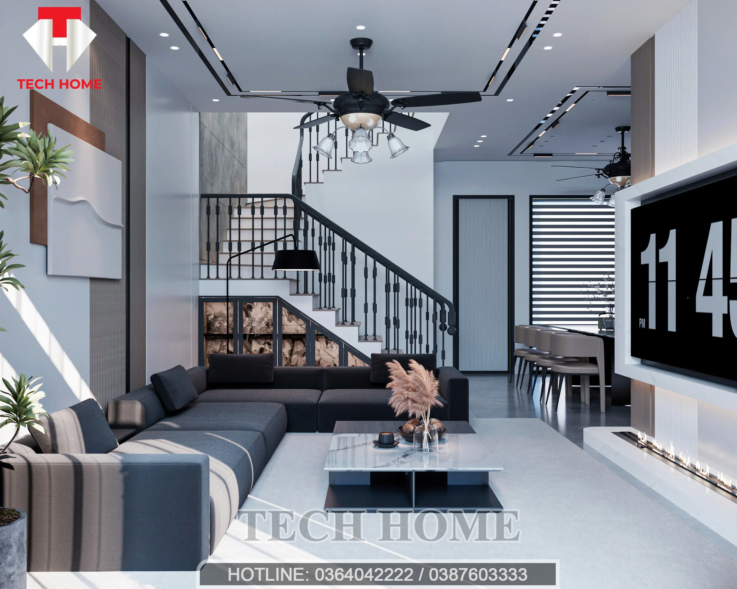 Nội Thất Nhà Ống 2 Tầng 1 Tum