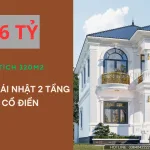 biệt thự mái Nhật 2 tầng