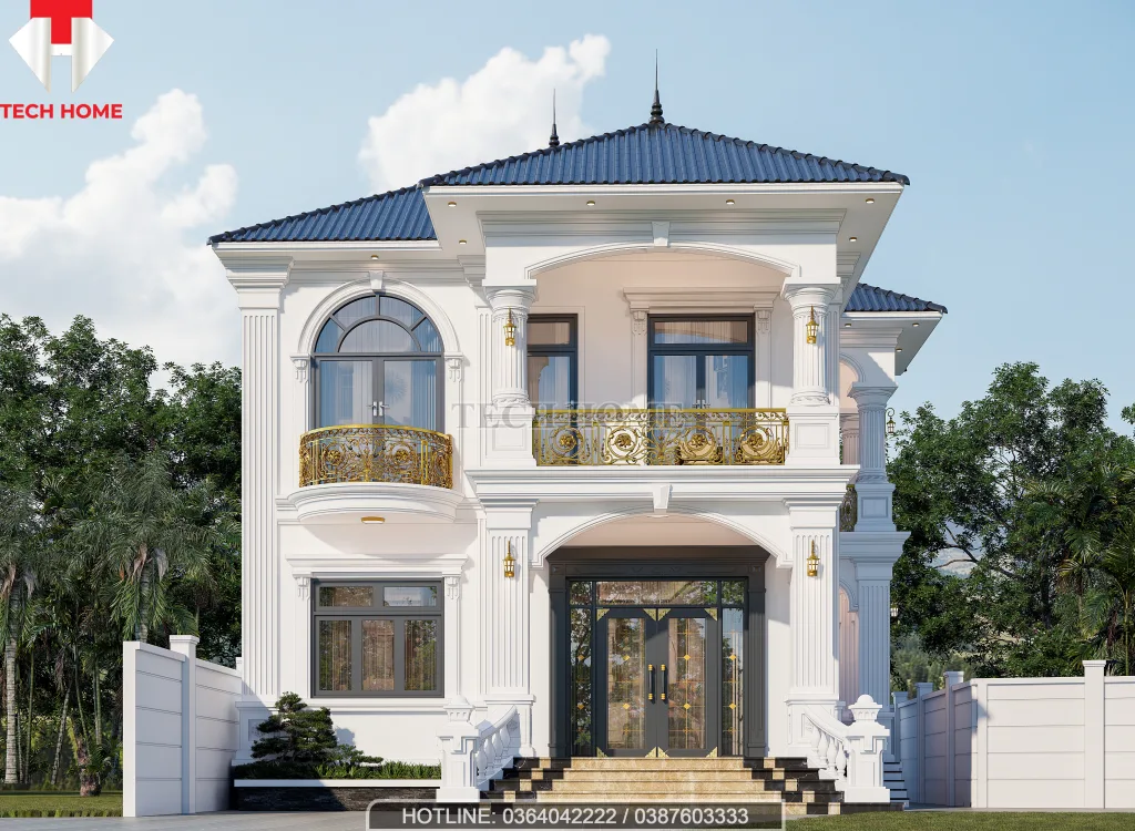 biệt thự mái nhật 2 tầng