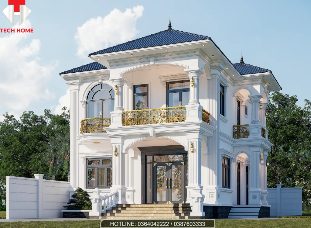 biệt thự mái nhật 2 tầng