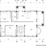 mặt bằng biệt thự mái nhật 2 tầng