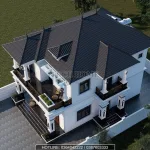 mẫu nhà 2 tầng mái Nhật đẹp