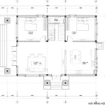 mặt bằng mẫu nhà 2 tầng mái Nhật đẹp