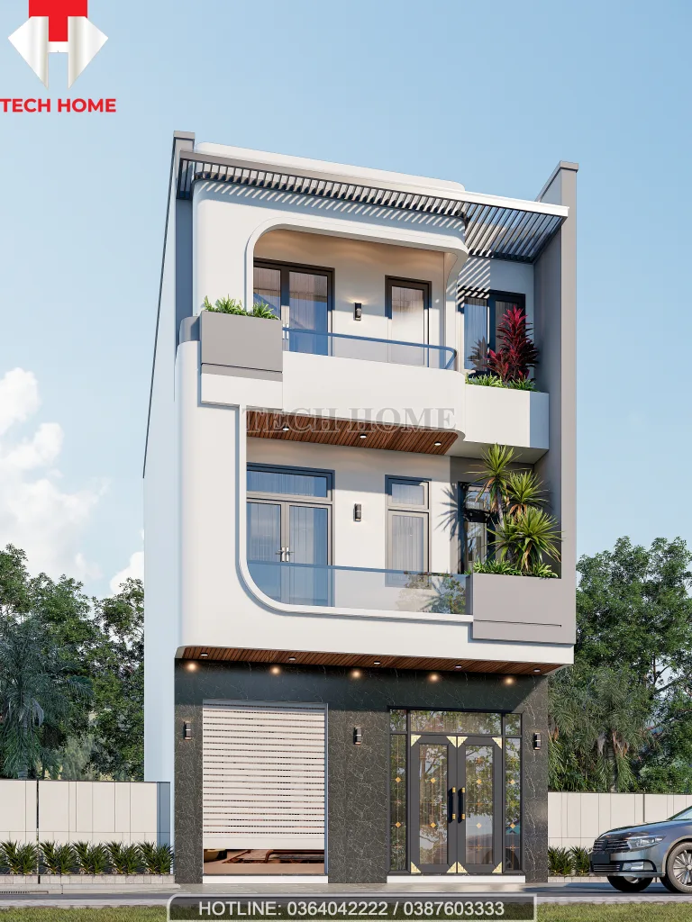 nhà phố 3 tầng hiện đại