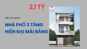 nhà phố 3 tầng hiện đại