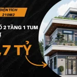 thiết kế nhà 2 tầng 1 tum