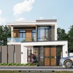 thiết kế nhà 2 tầng hiện đại