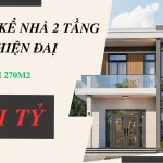 thiết kế nhà 2 tầng hiện đại