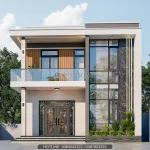 thiết kế nhà 2 tầng hiện đại