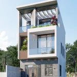 thiết kế nhà phố 3 tầng hiện đại