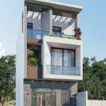 thiết kế nhà phố 3 tầng hiện đại