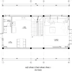 mặt bằng thiết kế nhà phố 3 tầng hiện đại