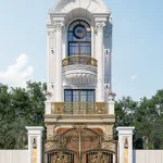 thiết kế nhà phố tân cổ điển