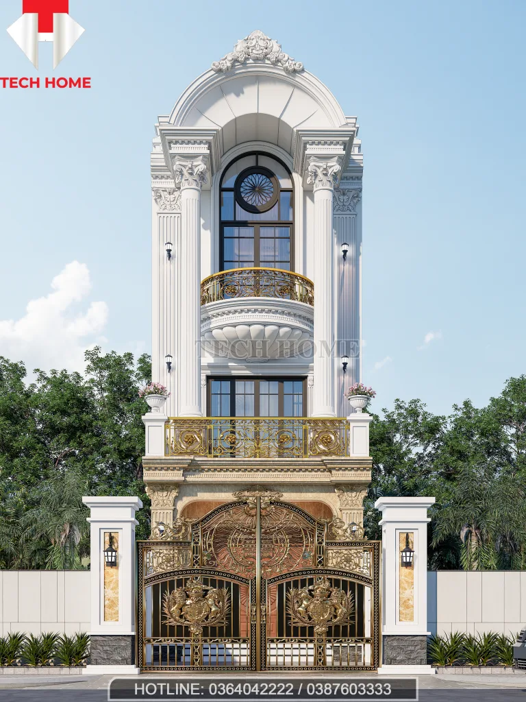 thiết kế nhà phố tân cổ điển