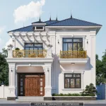 Biệt thự 2 tầng mái Nhật tân cổ điển