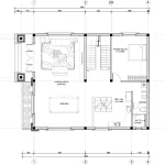 mặt bằng Biệt thự 2 tầng mái Nhật tân cổ điển