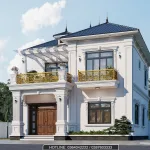 Biệt thự 2 tầng mái Nhật tân cổ điển