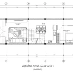 mặt bằng thiết kế nhà phố 3 tầng