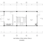 mặt bằng thiết kế nhà phố 3 tầng