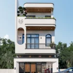 mẫu nhà 2 tầng 1 tum đẹp