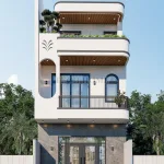 mẫu nhà 2 tầng 1 tum đẹp