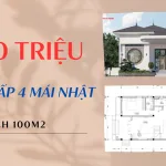 mẫu nhà cấp 4 mái Nhật