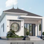 mẫu nhà cấp 4 mái Nhật