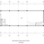 mặt bằng mẫu nhà phố 2 tầng 1 tum