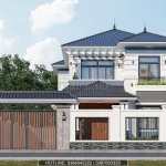 nhà 2 tầng mái Nhật