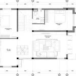 mặt bằng nhà 2 tầng mái Nhật