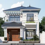 nhà 2 tầng mái Nhật