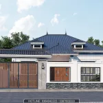 thiết kế nhà cấp 4 mái Nhật