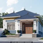 thiết kế nhà cấp 4 mái Nhật