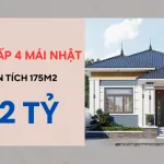 thiết kế nhà cấp 4 mái Nhật