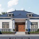 thiết kế nhà cấp 4 mái Nhật