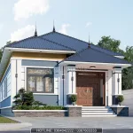 thiết kế nhà cấp 4 mái Nhật