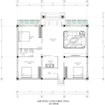 mặt bằng nhà cấp 4 mái Nhật