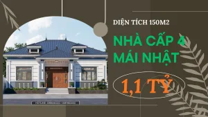 nhà cấp 4 mái Nhật